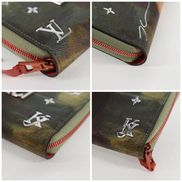 LOUIS VUITTON Masters Collection Da Vinci Zippy Wallet Green M64606 Auth 1 - Picture 16 of 16